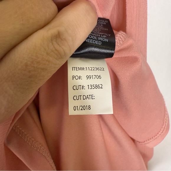 Torrid Women’s Pink Chiffon Dress Size 4 Adjustable Straps Lined - Picture 6 of 9